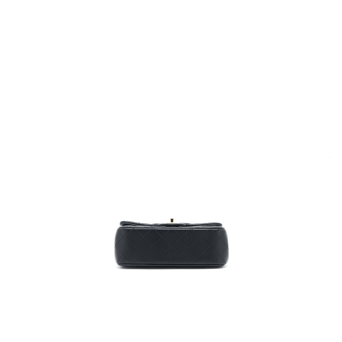 CHANEL 23C PEARL CRUSH MINI RECTANGULAR LAMBSKIN BLACK LGHW (MICROCHIP)