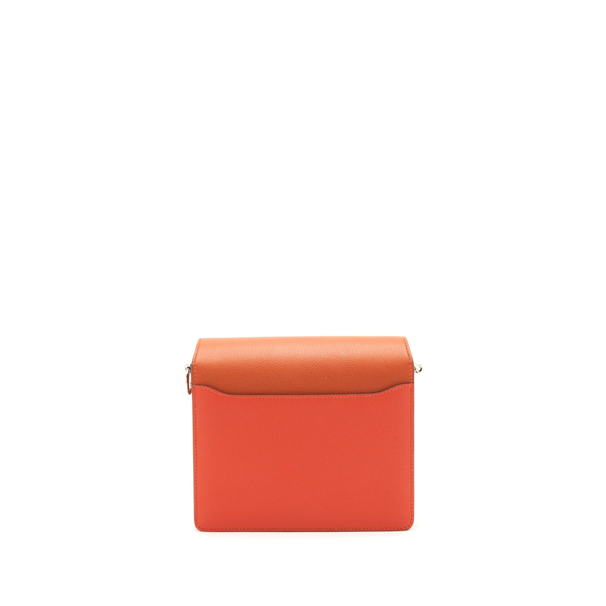 HERMES MINI ROULIS EVERCOLOR BICOLOR CAPUCINE / TERRE BATTUE SHW