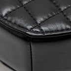CHANEL 22S HEART BAG LAMBSKIN BLACK LGHW (MICROCHIP)