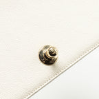 CHANEL SMALL BOY BAG CAVIAR WHITE LGHW