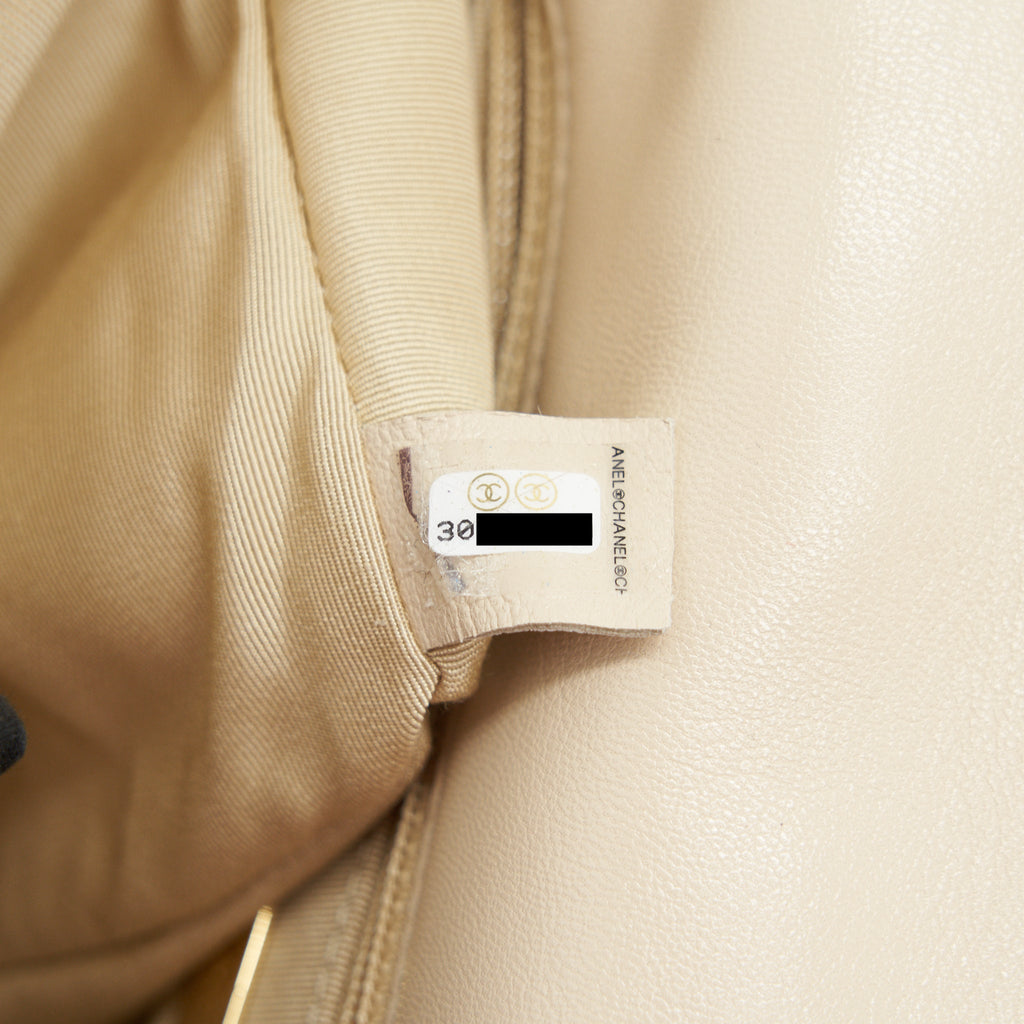 CHANEL SMALL 19 BAG BEIGE GOAT SKIN