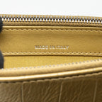 CHANEL GABRIELLE DOUBLE ZIP CLUTCH ON CHAIN CROCODILE-EMBOSSED CALFSKIN GOLD MULTICOLOUR HARDWARE