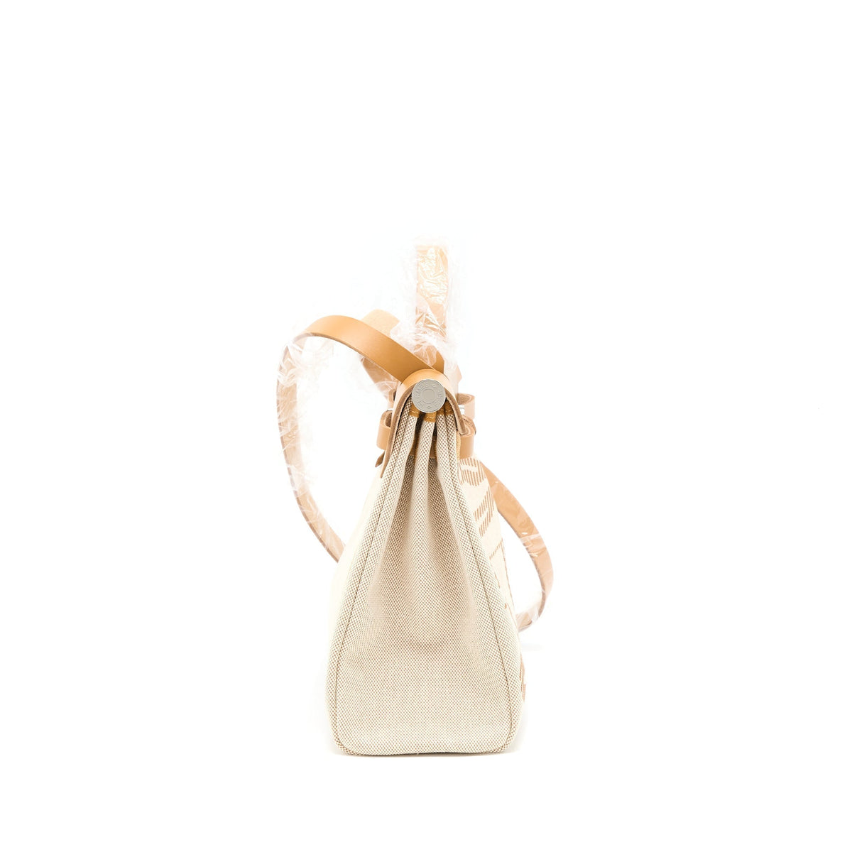 HERMES HERBAG ZIP 31 TOILE H EN RELIEF BRIDES SABLE/ECRU-BEIGE/NAT SABLE