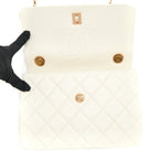CHANEL SMALL TRENDY CC LAMBSKIN WHITE RGHW (MICROCHIP)