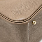 Hermes Mini Lindy Clemence Etoupe GHW