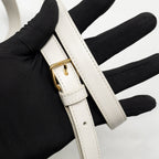 Celine teen triomphe bag calfskin white GHW