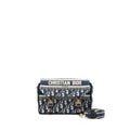 DIOR SMALL DIORCAMP BAG BLUE OBLIQUE EMBROIDERY LGHW