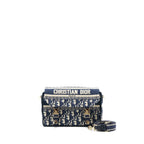 DIOR SMALL DIORCAMP BAG BLUE OBLIQUE EMBROIDERY LGHW