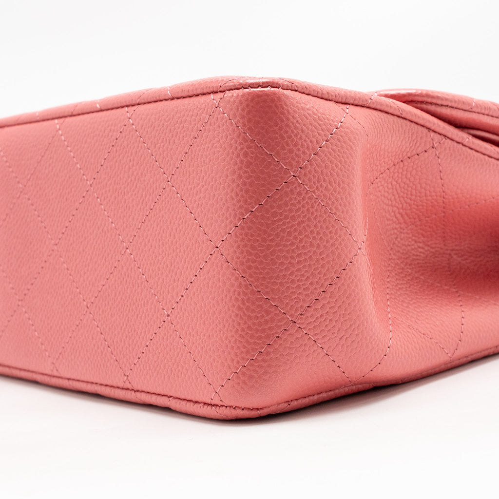 Chanel Jumbo Classic Double Flap Bag Caviar Pink LGHW