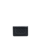 CHANEL LIMITED WALLET ON CHAIN CALFSKIN BLACK GHW