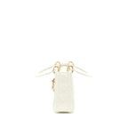 DIOR SMALL LADY DIOR LAMBSKIN WHITE LGHW