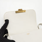 Celine teen triomphe bag calfskin white GHW