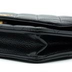 CHANEL CLASSIC WALLET ON CHAIN CAVIAR BLACK GHW (MICROCHIP)