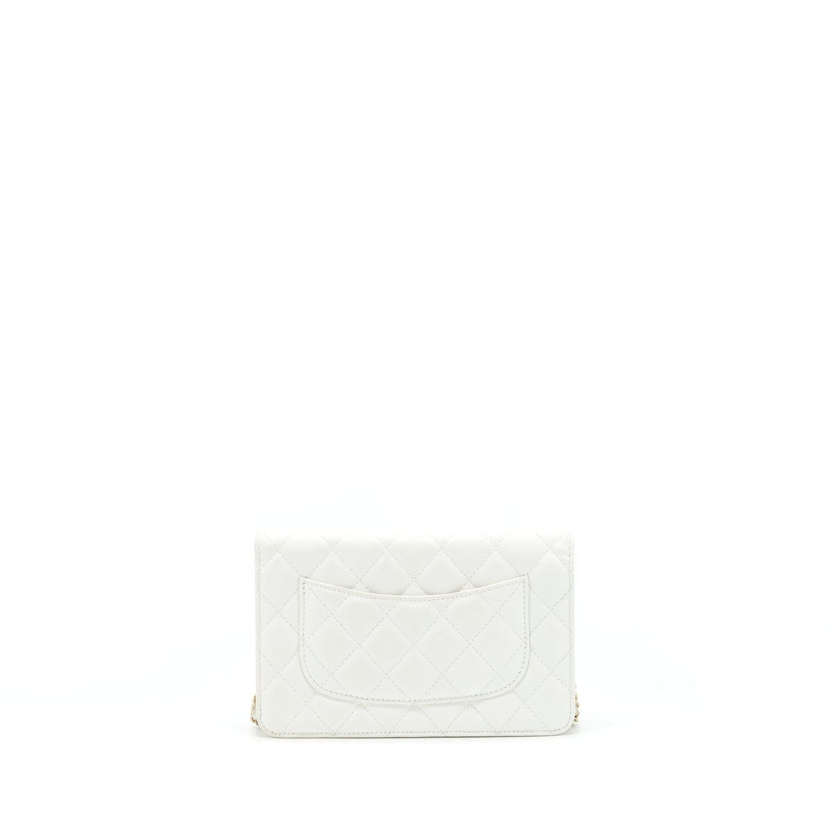 CHANEL 21C WALLET ON CHAIN LIMIT EDITION CAVIAR WHITE LGHW