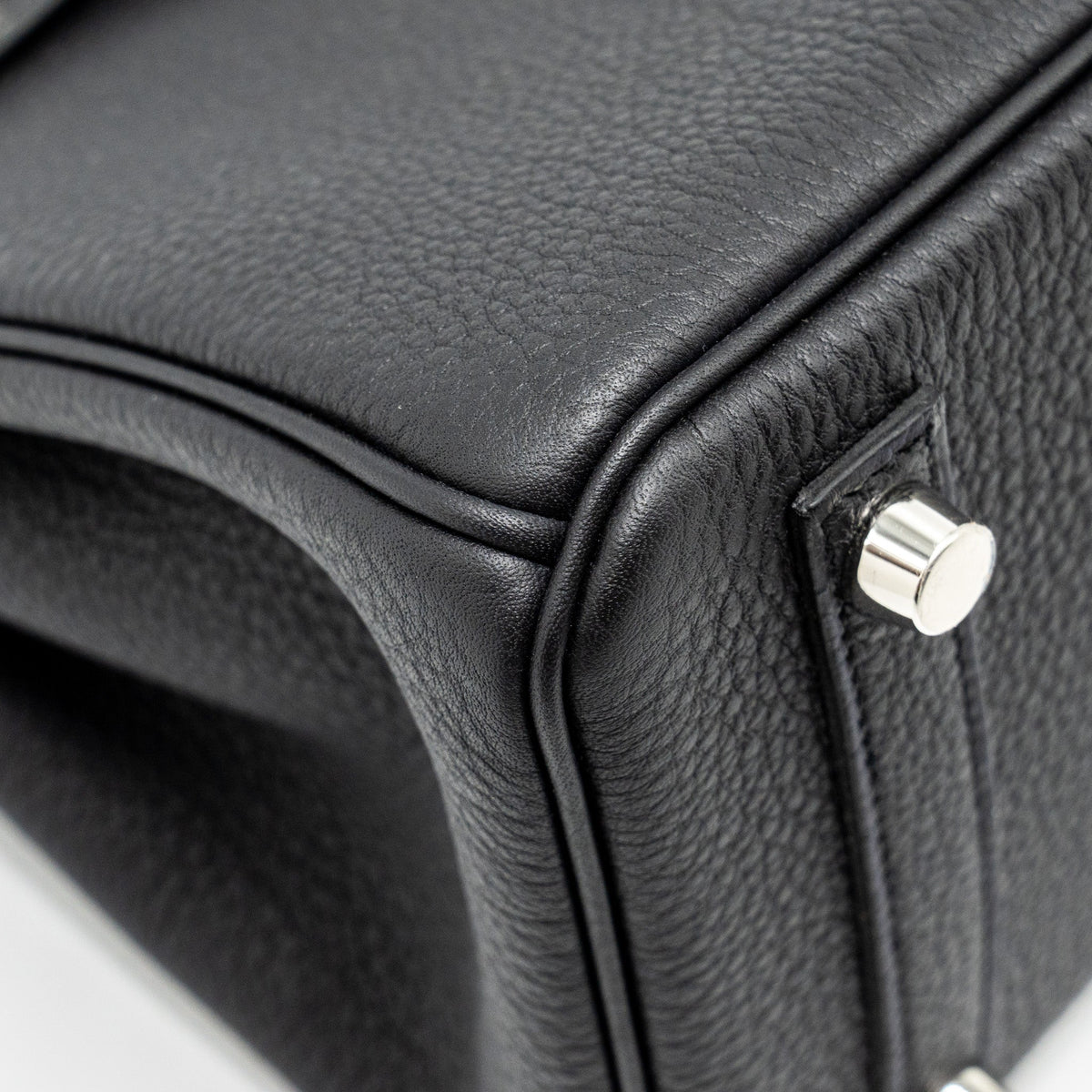 Hermes Birkin 25 Touch Togo/Alligator Mississippiensis Mat Black SHW