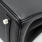 Hermes Birkin 25 Touch Togo/Alligator Mississippiensis Mat Black SHW