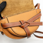 Loewe mini gate bag calfskin Tan GHW