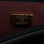 CHANEL CLASSIC WALLET ON CHAIN CAVIAR BLACK GHW (MICROCHIP)
