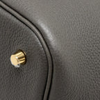 HERMES PICOTIN 22 LOCK BAG TAURILLON MAURICE GRAPHITE GHW
