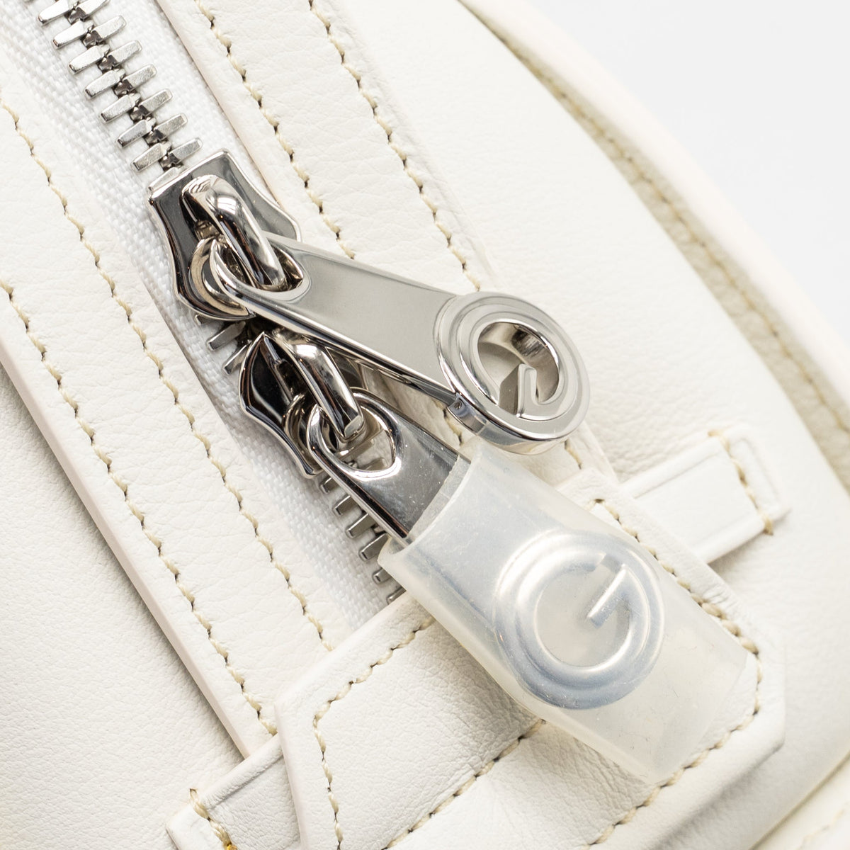 Goyard Bonbonniere Bag Goyardine Canvas / Calfskin White SHW
