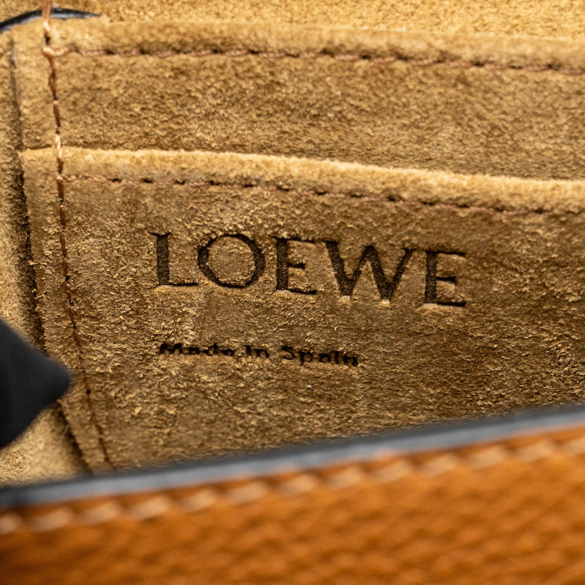 Loewe mini gate bag calfskin Tan GHW