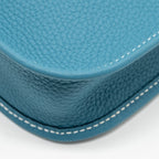HERMES MINI EVELYNE CLEMENCE NEW BLUE JEAN SHW