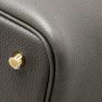 HERMES PICOTIN 22 LOCK BAG TAURILLON MAURICE GRAPHITE GHW
