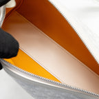 Goyard Bonbonniere Bag Goyardine Canvas / Calfskin White SHW