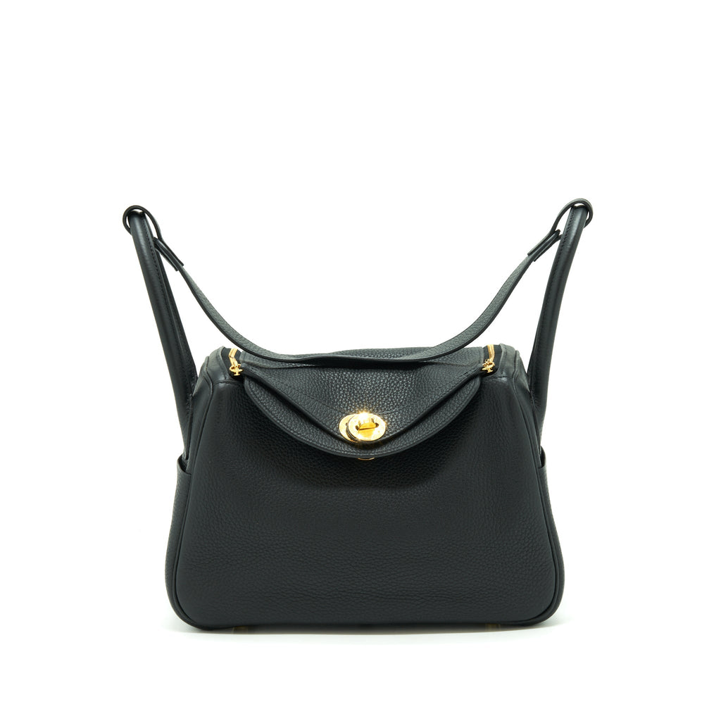 Hermes Lindy 26 Clemence Black GHW