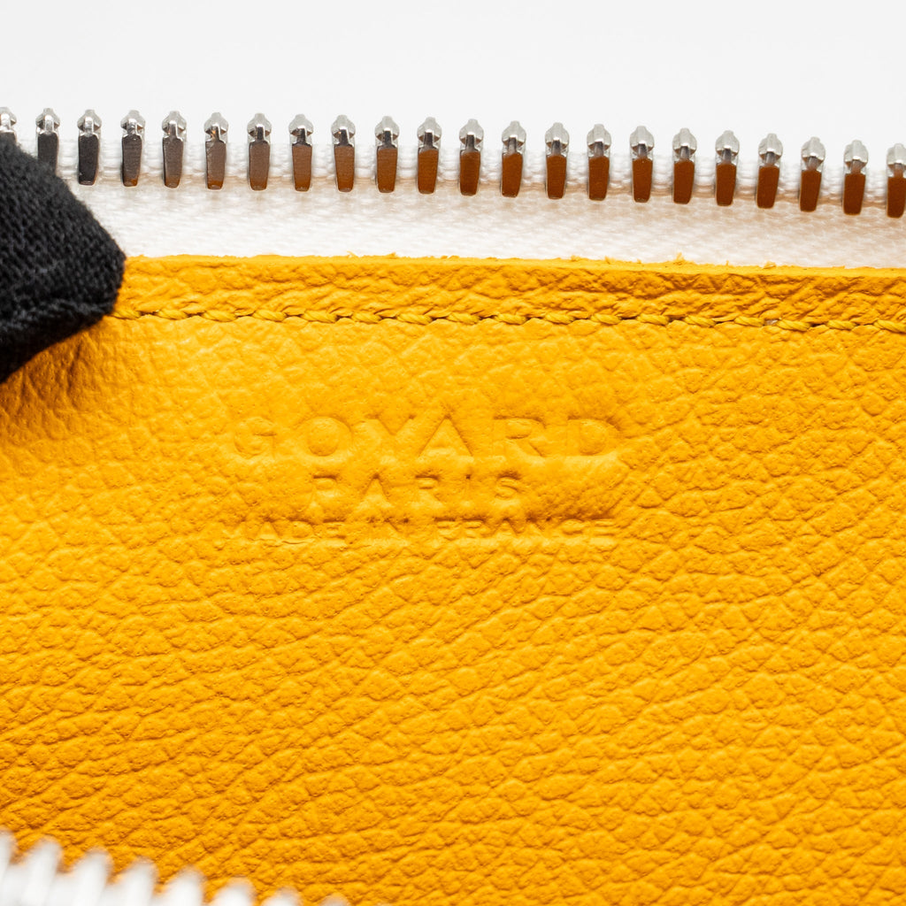 Goyard Bonbonniere Bag Goyardine Canvas / Calfskin White SHW