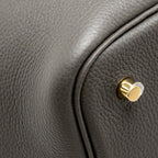 HERMES PICOTIN 22 LOCK BAG TAURILLON MAURICE GRAPHITE GHW