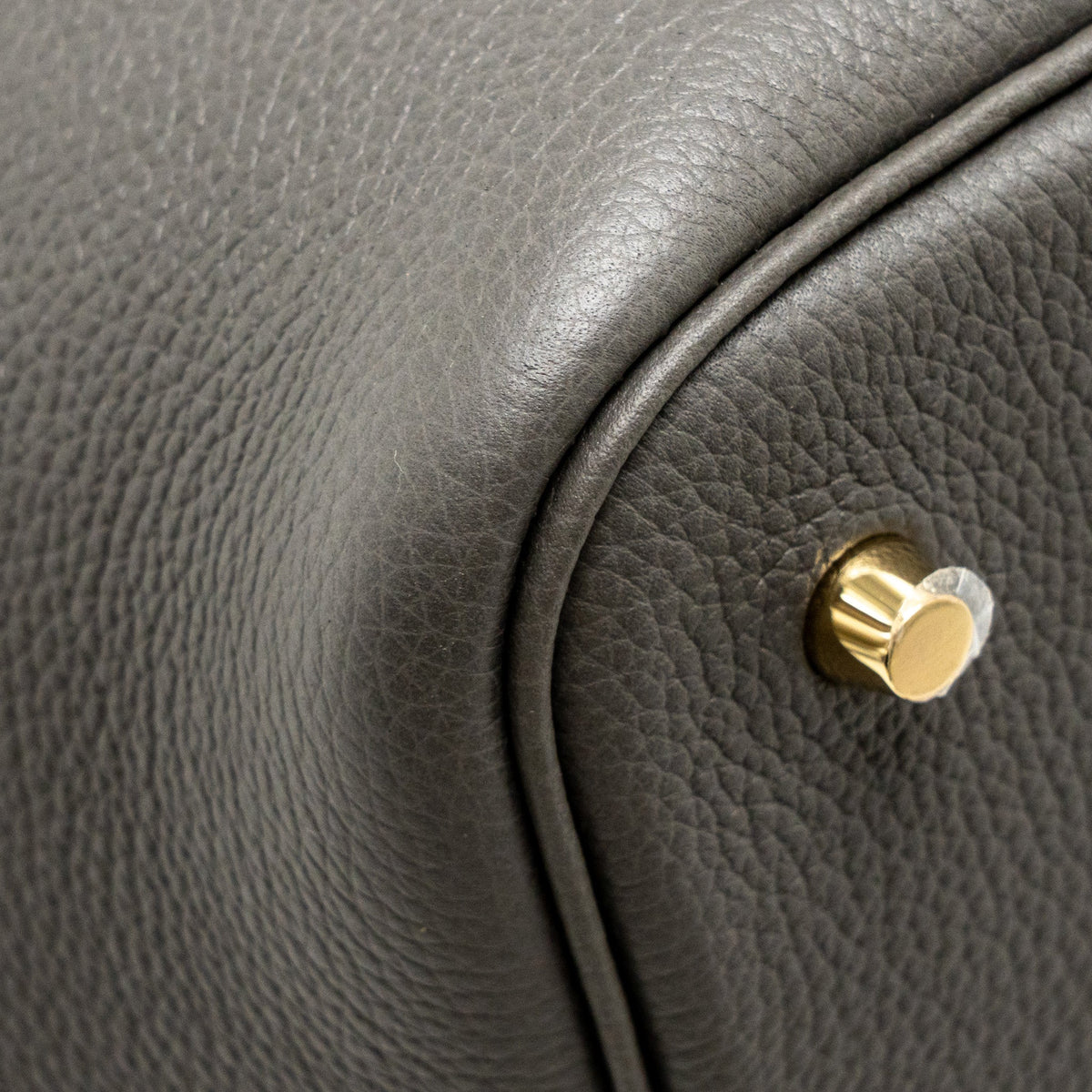 HERMES PICOTIN 22 LOCK BAG TAURILLON MAURICE GRAPHITE GHW