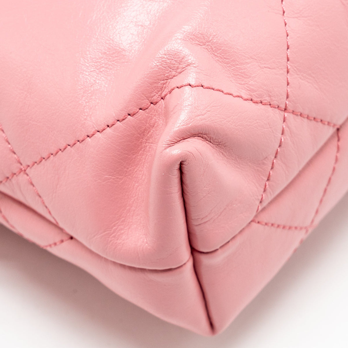 Chanel MINI 22 BAG SHINY CALFSKIN Pink SHW (Microchip)