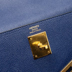 HERMES KELLY 32 EPSOM BLUE SAPPHIRE GHW