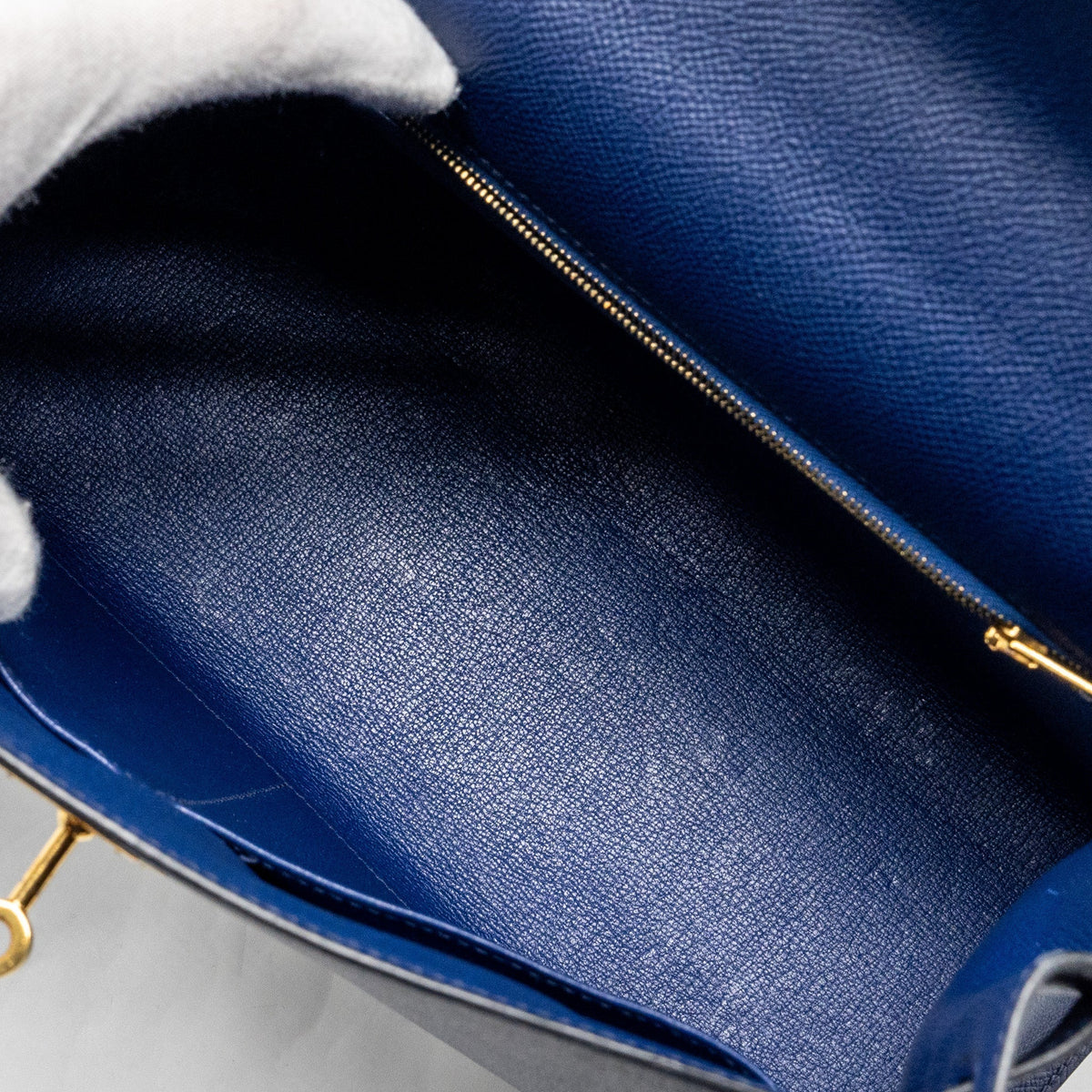 HERMES KELLY 32 EPSOM BLUE SAPPHIRE GHW