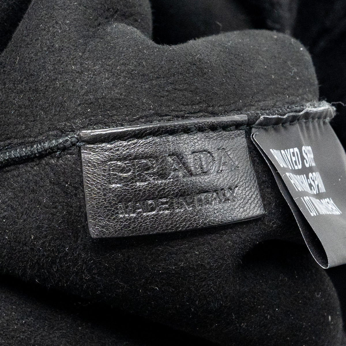 PRADA MEDIUM TOTE BAG SHEARLING BLACK SHW