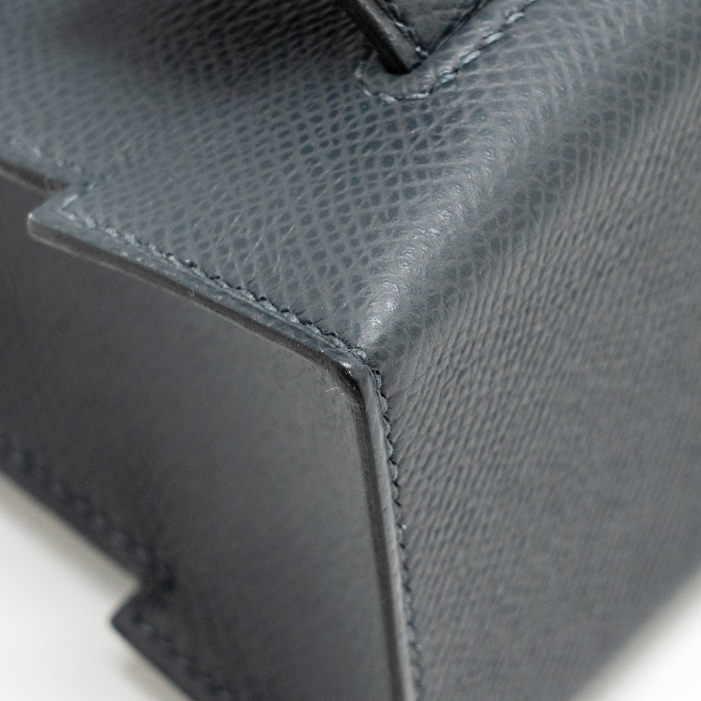HERMES KELLY DOLE PICTO EPSOM GRIS MISTY/BLACK/VERT FIZZ/ALEZAN SHW