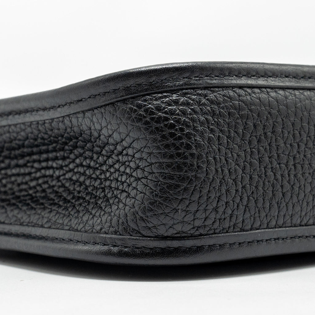 Hermes Mini Evelyn Clemence Black GHW