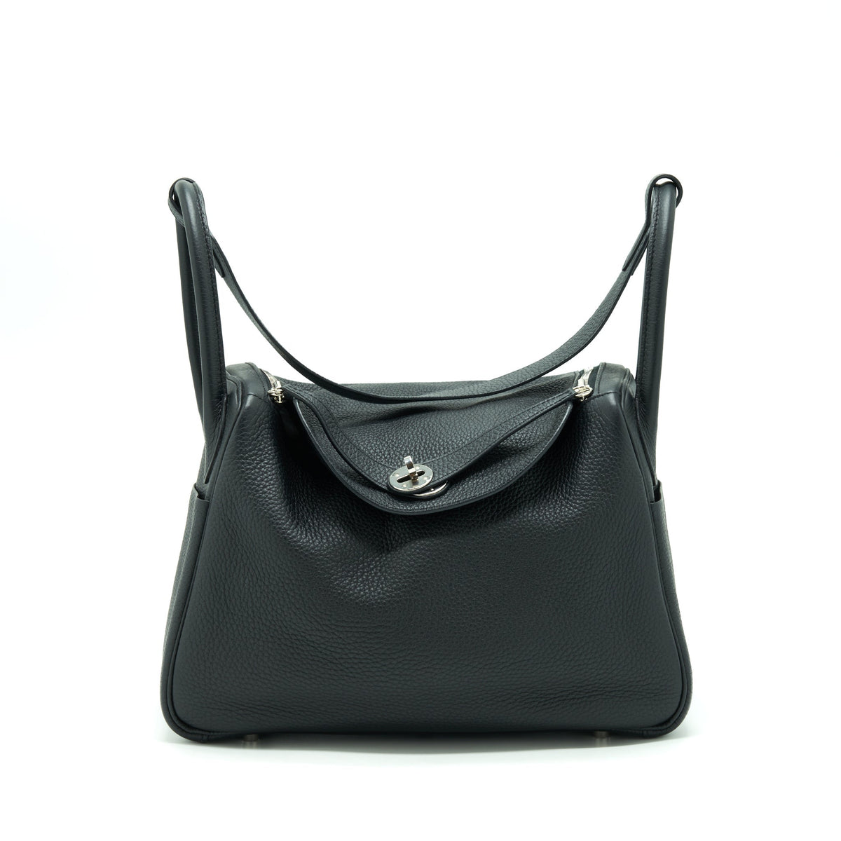 Hermes Lindy 30 Clemence Black SHW