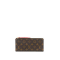 LOUIS VUITTON DOUBLE ZIPPER WALLET MONOGRAM CANVAS GHW
