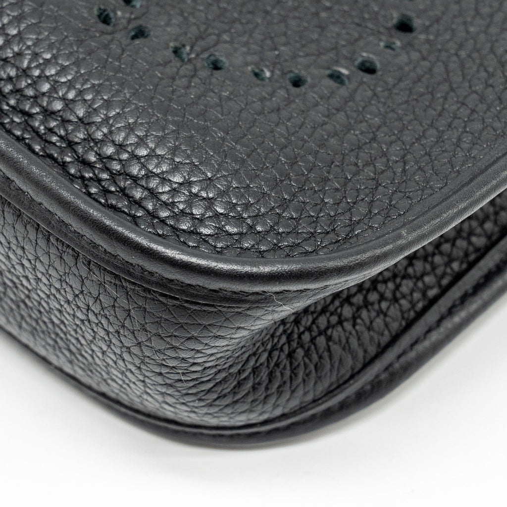Hermes Mini Evelyn Clemence Black GHW