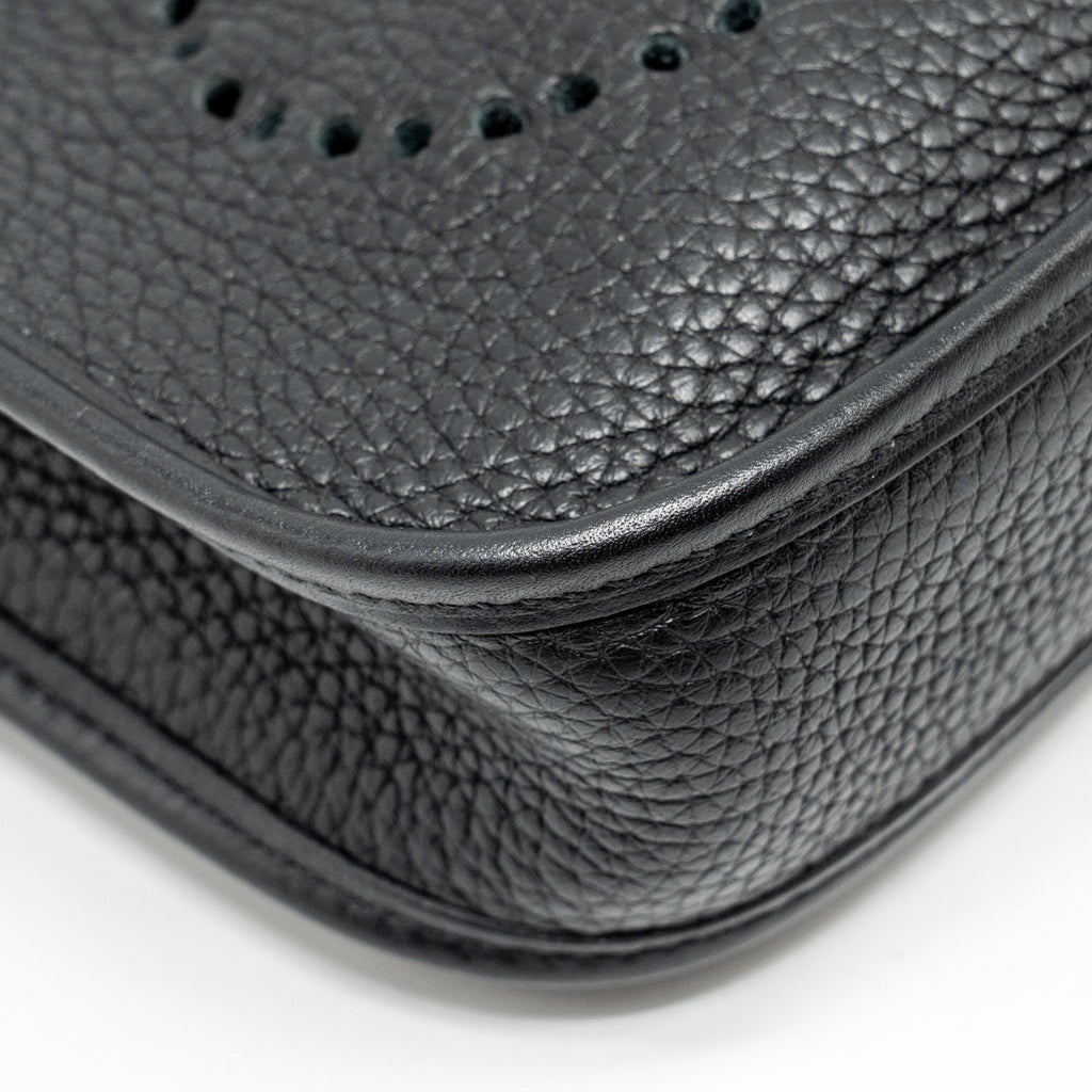 Hermes Mini Evelyn Clemence Black GHW