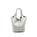 Hermes picotin 22 lock bag clemence blue pale GHW