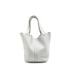 Hermes picotin 22 lock bag clemence blue pale GHW