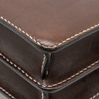 Hermes Roulis 23 Tadelakt Leather Dark Brown LGHW