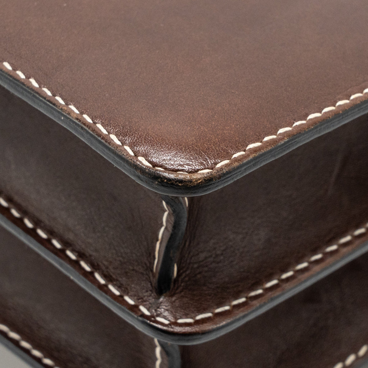 Hermes Roulis 23 Tadelakt Leather Dark Brown LGHW