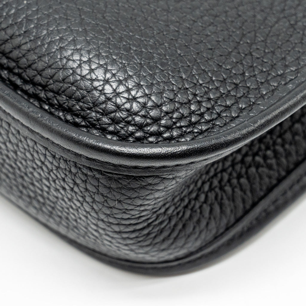 Hermes Mini Evelyn Clemence Black GHW