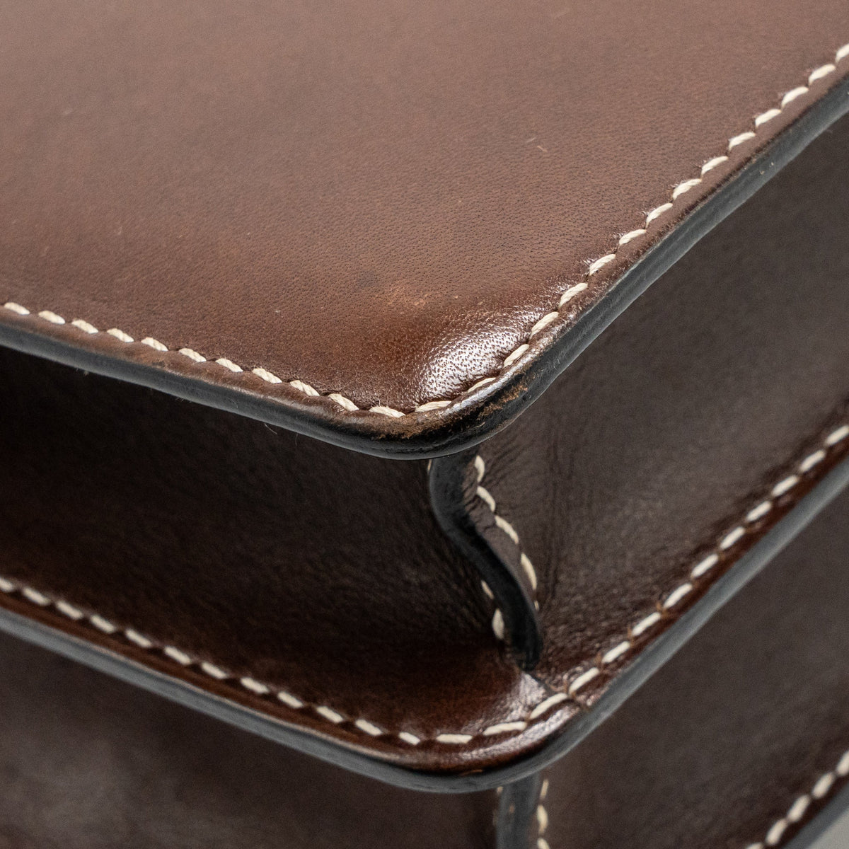 Hermes Roulis 23 Tadelakt Leather Dark Brown LGHW