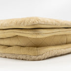 Chanel Shearling Quilted CC Logo Flap Bag with Chain Lambskin Beige GHW (Microchip)