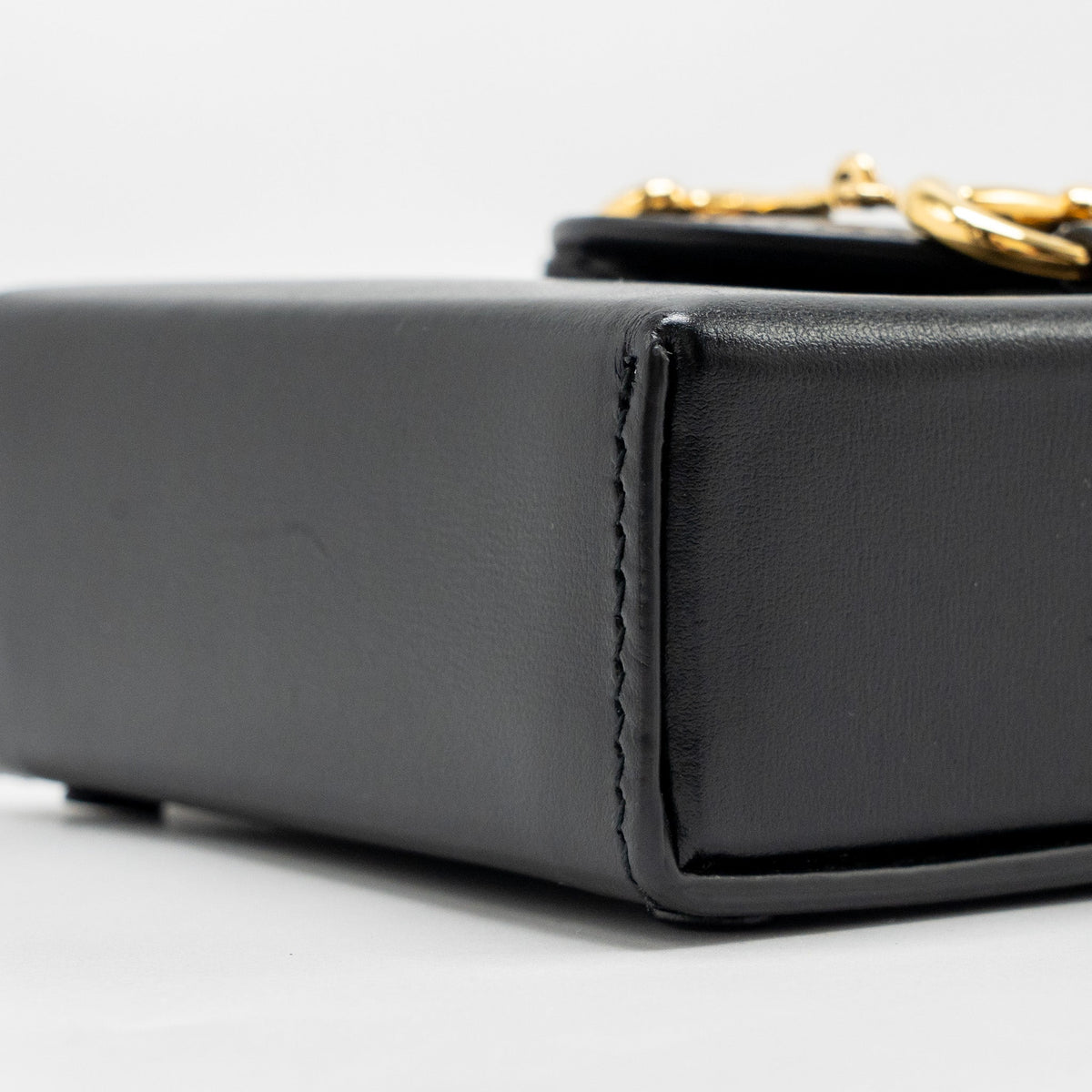 GUCCI HORSEBIT MINI CROSSBODY BAG LEATHER BLACK GHW